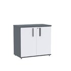 Armário Para Escritório Baixo 02 Portas Pivotante Abc745 Graf