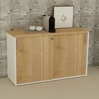 Armário Para Escritório Baixo 120cm X 74cm Com 2 Portas De Co