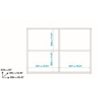 Armário Para Escritório Baixo 1 Porta 2 Nichos Mdp Brv Móveis