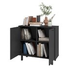 Armário Para Escritório Baixo 2 Portas 2 Prateleiras Mdp 12mm