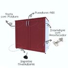 Armário Para Escritório Baixo 2 Portas 80cm Bramov Móveis Bra