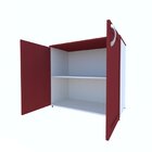 Armário Para Escritório Baixo 2 Portas 80cm Bramov Móveis Bra