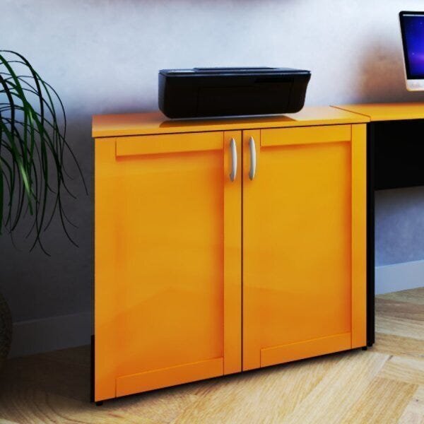 Armário Para Escritório Baixo 2 Portas 80cm Oma Bramov Móveis