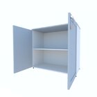 Armário Para Escritório Baixo 2 Portas 80cm Oma Bramov Móveis