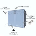 Armário Para Escritório Baixo 2 Portas 80cm Oma Bramov Móveis