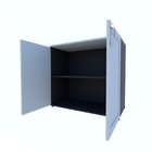 Armário Para Escritório Baixo 2 Portas 80cm Oma Bramov Móveis