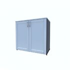 Armário Para Escritório Baixo 2 Portas 80cm Oma Bramov Móveis