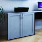 Armário Para Escritório Baixo 2 Portas 80cm Oma Bramov Móveis