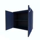 Armário Para Escritório Baixo 2 Portas 80cm Oma Bramov Móveis