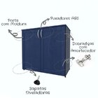 Armário Para Escritório Baixo 2 Portas 80cm Oma Bramov Móveis