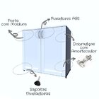 Armário Para Escritório Baixo 2 Portas 80cm Oma Bramov Móveis