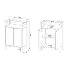 Armário Para Escritório Baixo 2 Portas Az1008