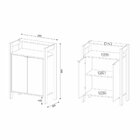 Armário Para Escritório Baixo 2 Portas Az1008 Tecno Mobili Pr