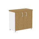 Armário Para Escritório Baixo 2 Portas Com Chave Branco/samba