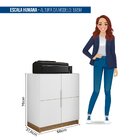 Armário Para Escritório Baixo 2 Portas Cubic