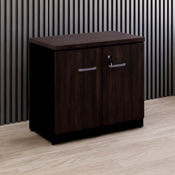 Armário Para Escritório Baixo 2 Portas Espresso Móveis