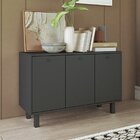 Armário Para Escritório Baixo 3 Portas 1 Prateleira Mdp 12mm