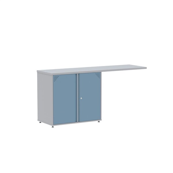 Armário Para Escritório Baixo Com Conexão Tampo 156cm Diversa