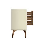 Armário Para Escritório Baixo Em Madeira Maciça 2 Portas 3 Ga