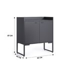 Armário Para Escritório Baixo Industrial Iron