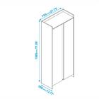 Armário Para Escritório Com 2 Portas E 11 Nichos - Branco/ Ca