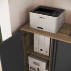 Armário Para Escritório Com 2 Portas Office Mel/grafite