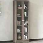 Armario Para Escritorio Com Portas De Vidro Me4115 Tecno Mobi