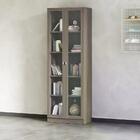 Armario Para Escritorio Com Portas De Vidro Me4115 Tecno Mobi