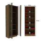 Armário Para Escritório Com Portas De Vidro Me4115 Tecnomobili