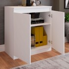 Armário Para Escritório Concord 2 Portas Com Chave Branco - P