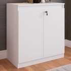 Armário Para Escritório Concord 2 Portas Com Chave Branco - P
