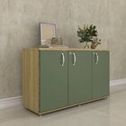 Armário Para Escritório Credenza 03 Portas Pivotante Samba/sa