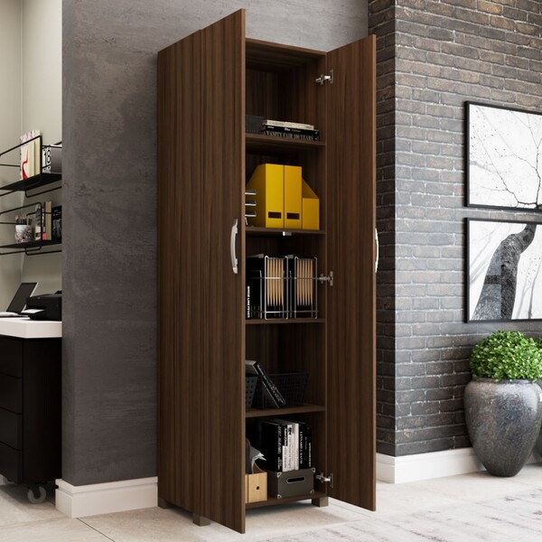 Armário Para Escritório Dunas Com Chave 2 Portas 4 Prateleira