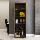 Armário Para Escritório Dunas Com Chave 2 Portas 4 Prateleira