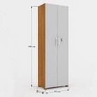 Armário Para Escritório Dunas Com Chave 2 Portas 4 Prateleira