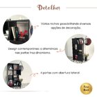 Armário Para Escritório E Home Office Com 8 Nichos 4 Portas Ó