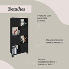 Armário Para Escritório E Home Office Com 8 Nichos 4 Portas Ó