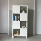 Armário Para Escritório E Home Office Com 8 Nichos 4 Portas W