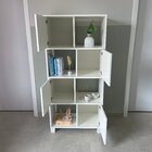 Armário Para Escritório E Home Office Com 8 Nichos 4 Portas W