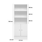 Armário Para Escritório Gamer Com 2 Portas E 5 Prateleiras