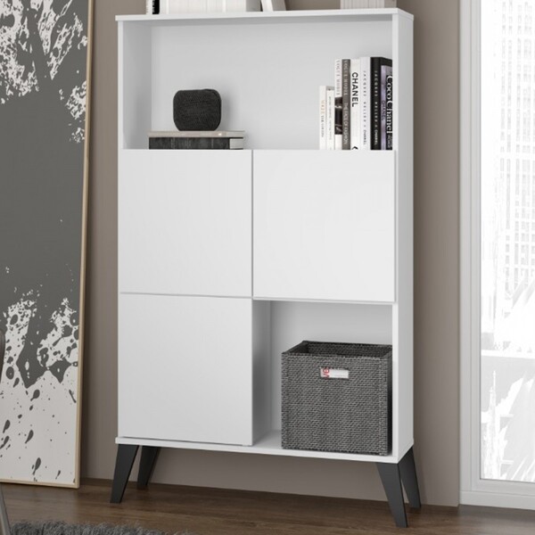 Armário Para Escritório Luxemburgo 3 Portas Branco - Soluzione