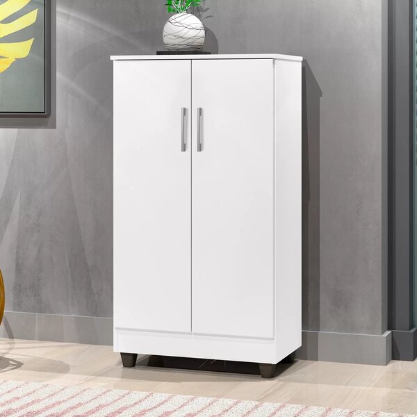 Armário Para Escritório Médio 2 Portas 3 Prateleiras Smart