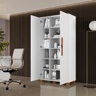 Armário Para Escritório Multiuso 2 Portas Com Chave 100% Mdf