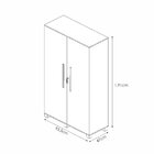 Armário Para Escritório Multiuso 2 Portas Com Chave 100% Mdf