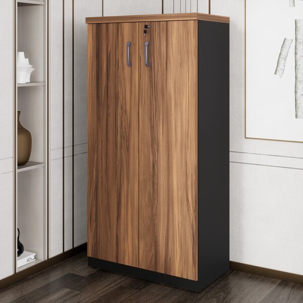 Armário Para Escritório Multiuso Alto Com Chave Yescasa Marro