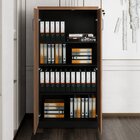 Armário Para Escritório Multiuso Alto Com Chave Yescasa Marro