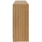 Armário Para Escritório Multiuso Baixo 2 Portas Amêndoa