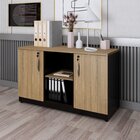 Armário Para Escritório Multiuso Baixo Com Chave 25mm Amadeir