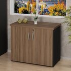 Armário Para Escritório Multiuso Baixo Fechado 2 Portas 80cm