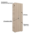 Armário Para Escritório Multiuso Curitiba 2 Portas - Montana